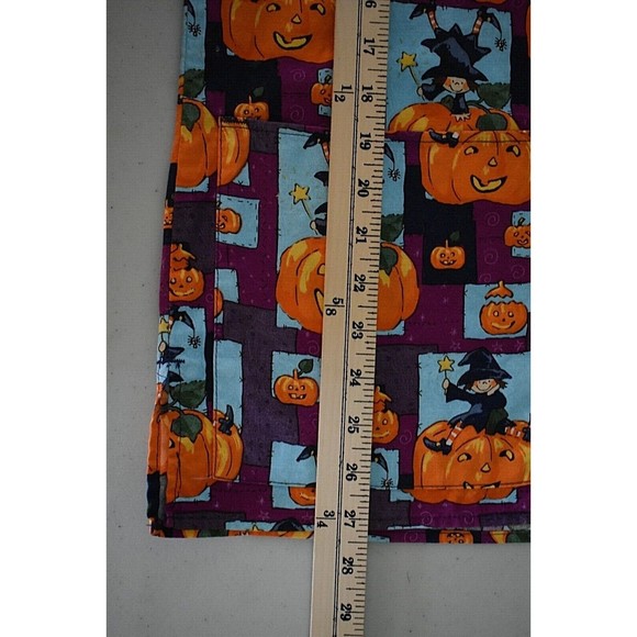 Women's Scrub Top Halloween Pumpkin Pattern Size Small - Picture 10 of 10